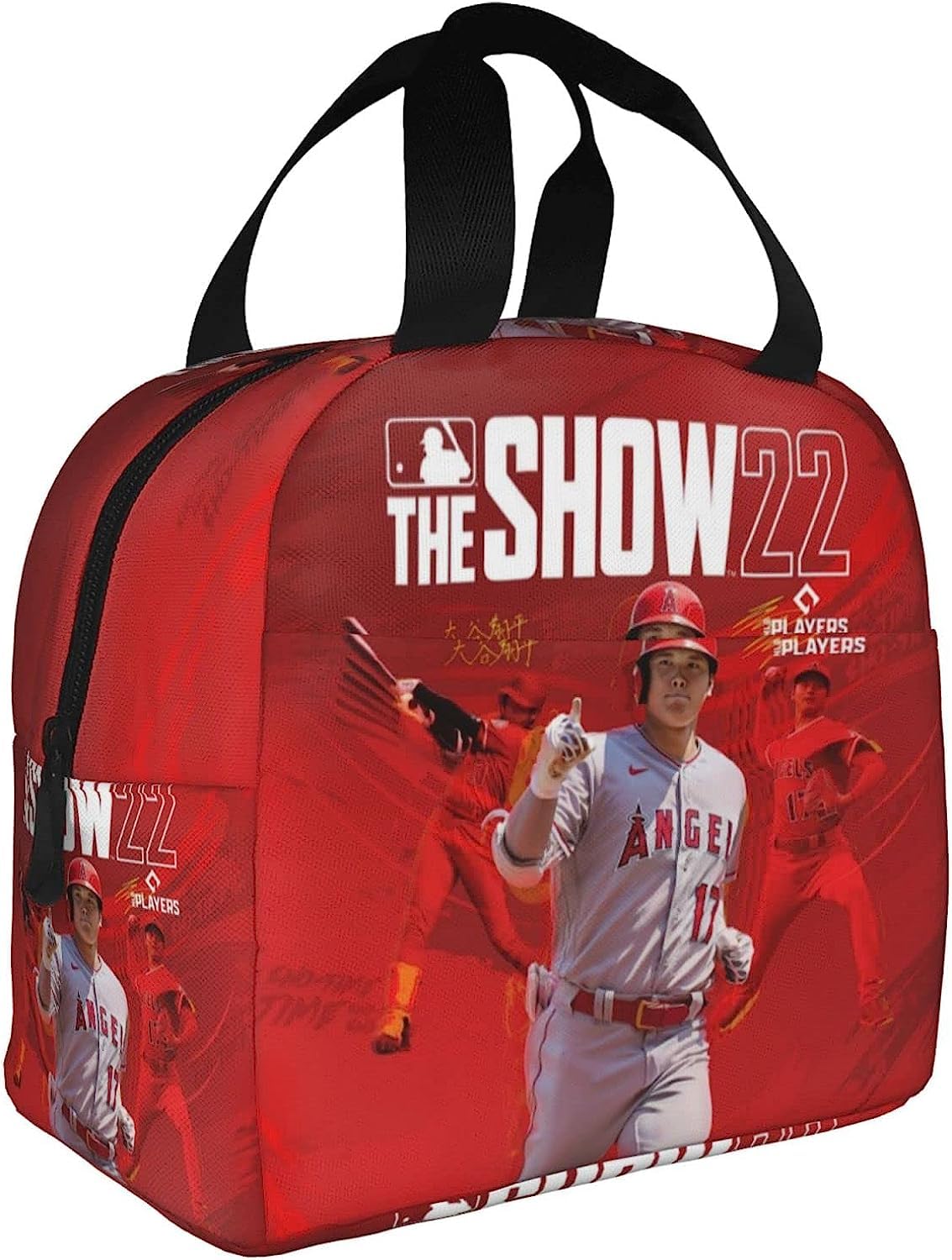 Amazon｜大谷 翔平 保冷 がま口 ランチバッグ ブラック お弁当箱 保温